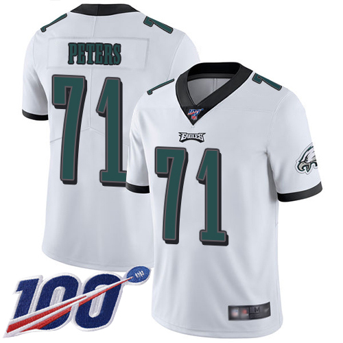 Men Philadelphia Eagles 71 Jason Peters White Vapor Untouchable NFL Jersey Limited Player Season